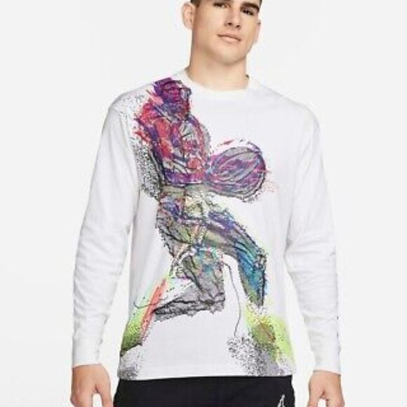 Nike Jordan 23 Egineered '85 Mens Lng Sleeve Tee Size Small School NWT - Picture 1 of 5